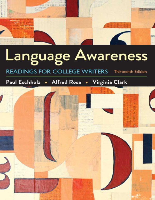 Language Awareness Readings for College Writers 13th 13E Edition