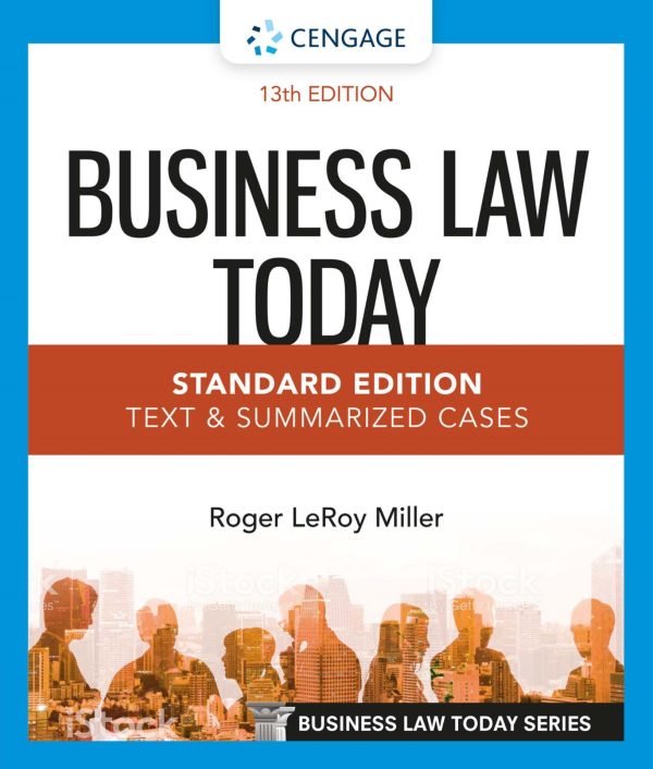 Business Law Today Standard Edition 13th 13E Edition